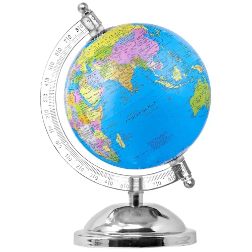 Image of Zest 4 Toyz Educational 7″ World Globe – Metal Base