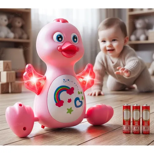 Image of Zest 4 Toyz Musical Duck Toy for Kids with Lights and Sound Flapping Wings Battery Operated Animal Dancing Toy for Toddl