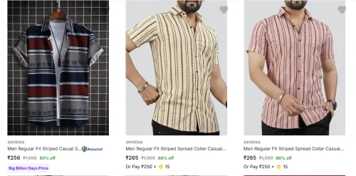 Image of Zevbisa Men's Shirts upto 86% Discount
