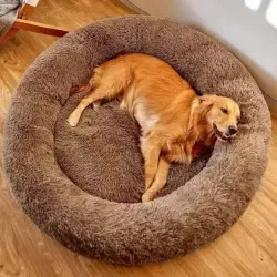 ZEXSAZONE Round Donut Pet Bed
