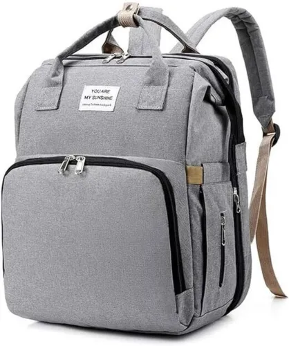 Image of Zhola Multifunctional Foldable Maternity Travel Backpack Grey