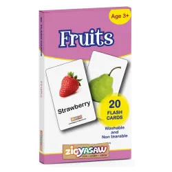 ZiGYASAW Fruits Flash Cards, Multicolour