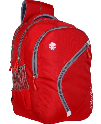 Image of zikrefast stylish tuff quality college school casual bag boys & girls 22 L Laptop Backpack Waterproof Backpack (Red, 30 