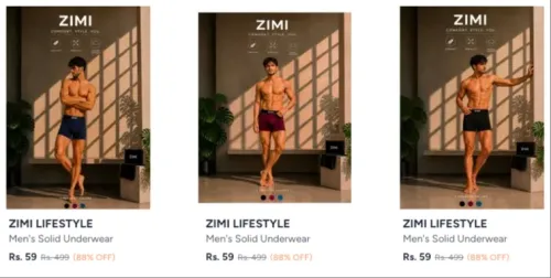 Image of Zimi Lifestyle Men's Underwear Starting @ 59