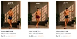 Zimi Lifestyle Mens Underwear Starting @ 59