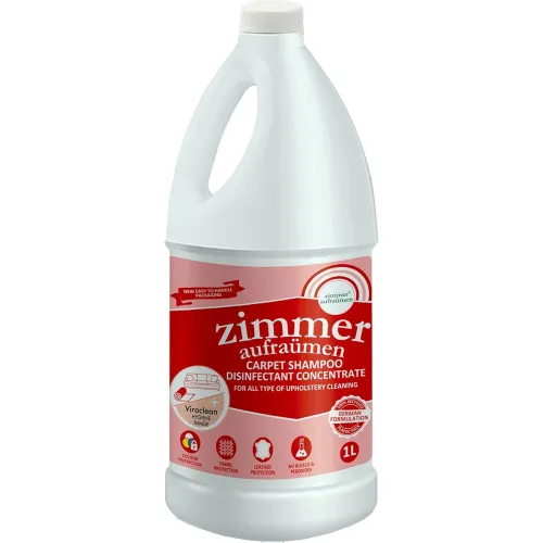 Image of Zimmer Aufraumen 1L CARPET, SOFA & FABRIC UPHOLSTERY CLEANER LIQUID SHAMPOO. 5X Ultra Thick & Concentrated (effective on