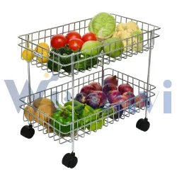 Zinbell 2-Shelf Kitchen Storage Trolley Rack