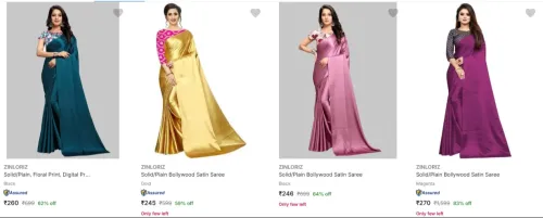 Image of ZINLORIZ Women's Saree Starting ₹245 