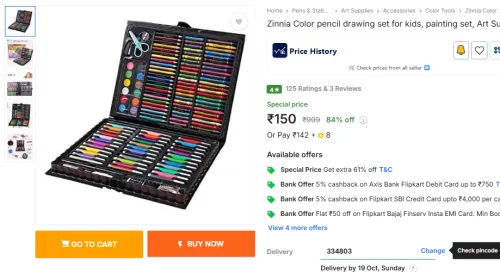Image of Zinnia Color pencil drawing set for kids