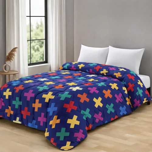 Image of Zinnia Ultra Soft Microfibre Printed Comforter 