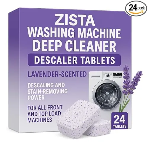 Image of ZISTA Lavender Washing Machine Cleaner Tablets (24 Pcs)