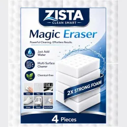 ZISTA Magic Eraser Cleaning Sponge Pack of 4