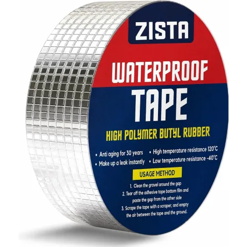 Image of Zista Super Strong Adhesive Waterproof tape Permanent Repair Roof Water Leakage Solution Rubber Foil Suitable for Roof L