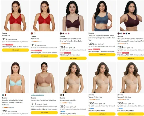 Image of Zivame Womem's Bra up to 85% Discount 