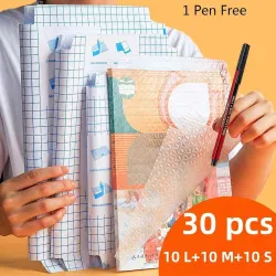 ZIVINI Book Cover Book Binding Cover [30 Pcs- 3 Different Sizes) 10 PIECE of each size