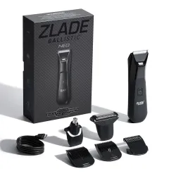 Zlade Ballistic Neo All in One Trimmer for Men 3 Heads, Beard & Body + Nose & Ear + Face & Body Shaver 