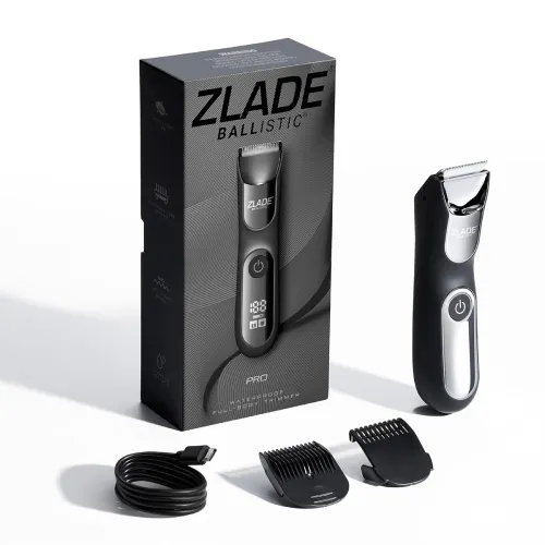 Image of Zlade Ballistic Pro Full Body Trimmer for Men, Beard, Balls, Pubic Hair, Private Parts & Manscaping Groomer 