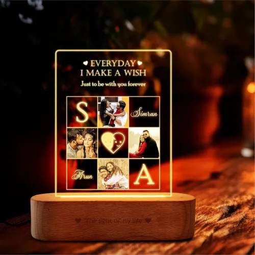 Image of ZOCI VOCI Customized Anniversary LED Photo Frame Gift