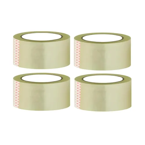 Image of ZOHRA® Pack Of 4 Adhesive Transparent Cello Tape - 65 Meters in Length - 48mm / 2\' Width BOPP Industrial Packaging Tape