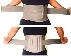 Zoi-Ortho Lumbar sacral belt used for waist back pain fracture injury LS ( Grey)