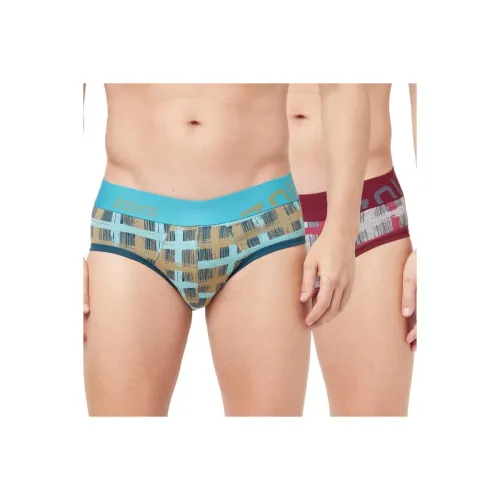 Image of Zoiro Men's Cotton Blend Printed Trend Brief pack 2