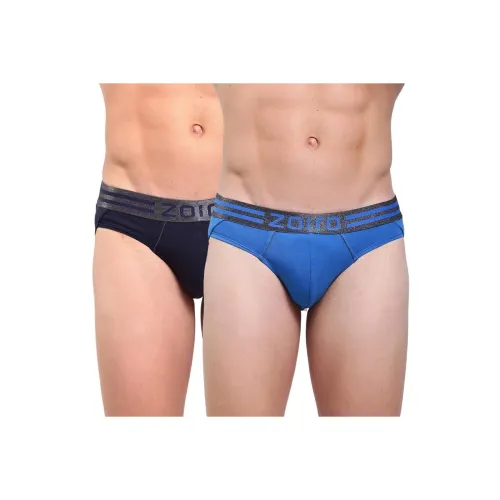 Image of ZOIRO Men's Cotton Blend Solid Sports Brief (Pack of 2)