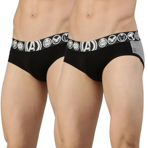 Image of Zoiro Men's Printed Cotton Brief Combo Pack