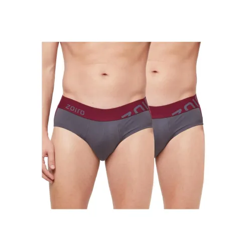 Image of Zoiro Men's Cotton Blend Solid Trend Brief