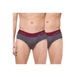 Zoiro Mens Cotton Blend Solid Trend Brief