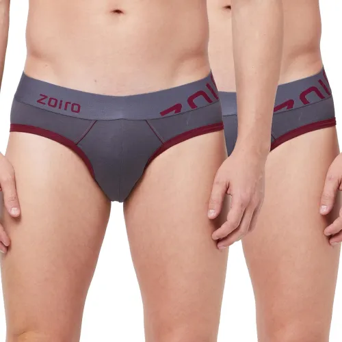 Image of Zoiro Men's Printed Cotton Brief Combo