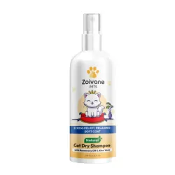 ZOIVANE Cat Dry Shampoo 200Ml|Extra White 5 in 1 Conditioner, Persian Hair Fall,Kitten, Accessories, Normal,Suitable All