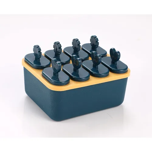 Image of Zollyss Popsicle Molds Sets 8 Ice Pop Makers Reusable Ice Cream Mold-Durable Diy Popsicles Tray & Sticks Holders Fun For