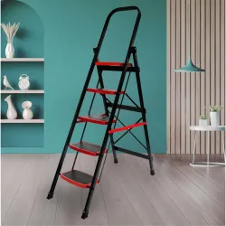 Zolmix® Premium 5 Step Foldable Step Ladder with  5 Years Warranty