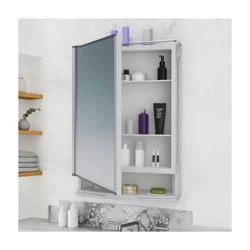 Image of ZOLMIX Premium Bathroom Cabinet with Mirror 