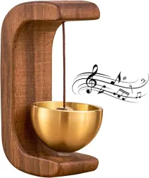 Zomei Wooden Beech Brass Door Chime