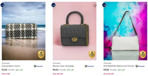 Image of Zomoda Bags, Wallets & Belts at minimum 84% Discount