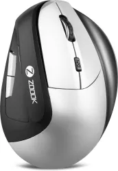 Zoook Vertical Wireless Mouse – Silver