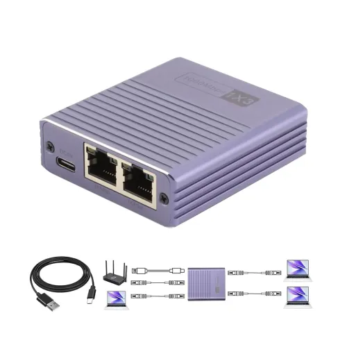 Image of ZORBES® Ethernet Splitter, 1 Input to 3 Output RJ45 Network Splitter Adapter, 1000Mbps High-Speed LAN Cable Splitter for