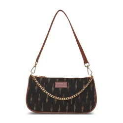 ZOUK Needles Printed Vegan Leather Shoulder Bag