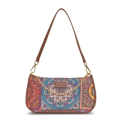 ZOUK Stylish Baguette Crossbody Bag for Women