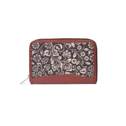 ZOUK Womens Handcrafted Classic Chain Wallet