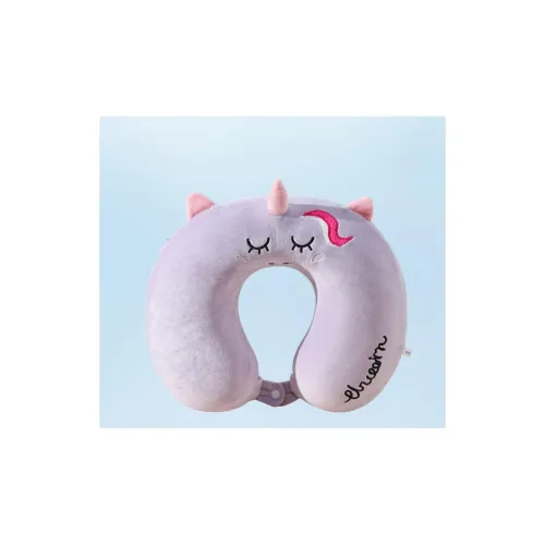 Image of ZQBIEE U-Shaped Travelling Ultra Soft Unicorn Travel Pillow for Long Rides in Flights & Cars/Unicorn Design Kids Pillow 