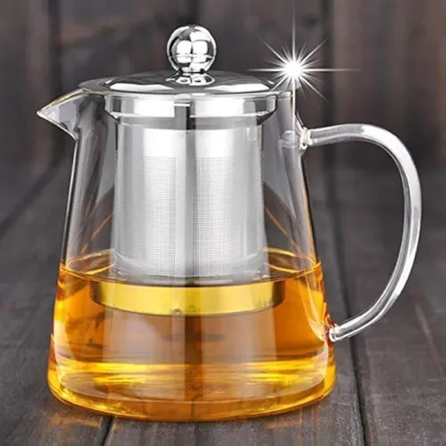 Image of ZROY ENTERPRISE Borosilicate Glass Tea Pot Heat Resistant