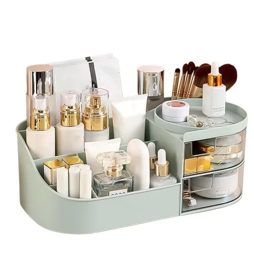 Image of ZUKU MakeUp Organizer Stand Desk Storage 