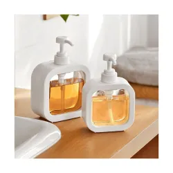 Zuku Empty Bottle Soap Dispenser for Bathroom Kitchen Large-Capacity Dispensing Bottled Hand Soap Dish Soap Shower Gel S