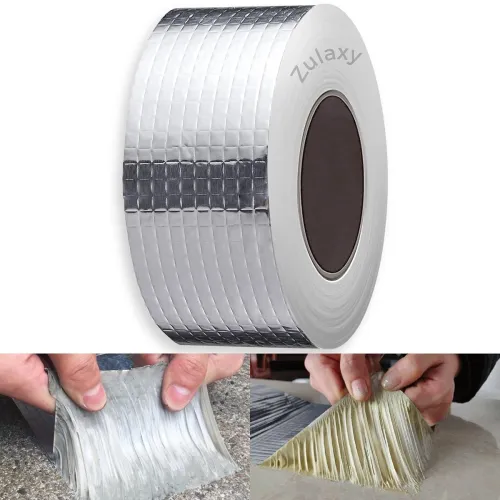 Image of Zulaxy Waterproof Aluminium Leakage Repair Tape (5cm × 5m, Silver)