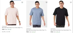 Zulements Mens T Shirts Starting at @ ₹100