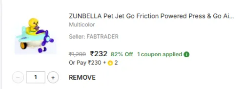 Image of ZUNBELLA Pet Jet Go Friction Powered Press