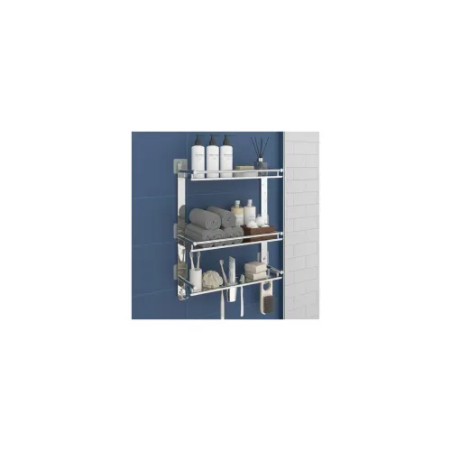 Image of Zureni 6-in-1 Shelf Rack for Bathroom 