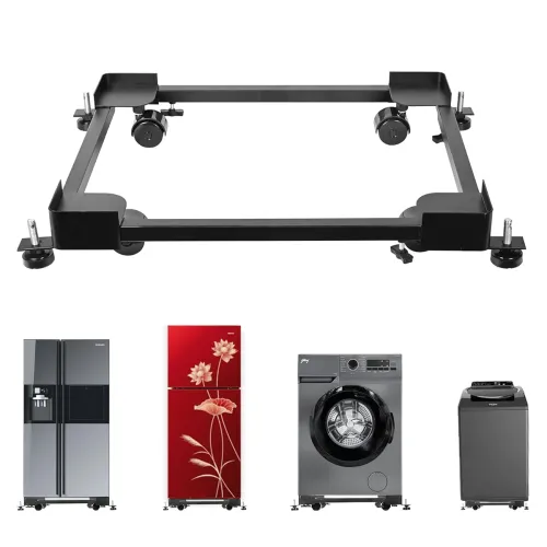 Image of Zureni Adjustable Front /Top Load Washing Machine Stand (5 to 15 KG) Heavy Duty Metal 230KG Capacity Single /Double Door